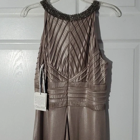 NEW Calvin Klein Wedding Party Mother of Bride Maxi Dress Size 14 - Picture 9 of 16